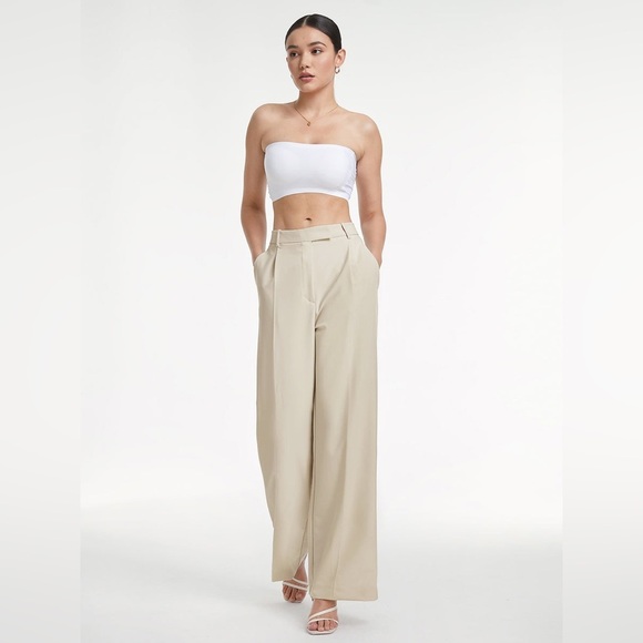 Commense High Waisted Relaxed Fit Wide Leg Dress Pants - Picture 2 of 4